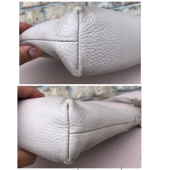 Kate Spade Pebble Leather Light Flesh Adjustable Strap Crossbody Bag 9”x10”x2” - Picture 15 of 16